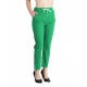 Pantaloni Dama Antonia Din Bumbac Racoros De Vara Cu Siret In Talie,Verde Crud